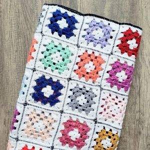 Vintage Bedding - ⚡Vintage Granny Square Afghan Throw Vintage Bedding - ⚡Vintage Granny Square Afghan Throw
